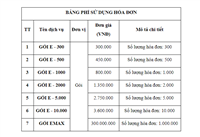 Báo Giá Hóa Đơn Điện Tử Của Một Số Nhà Cung Cấp Mới Nhất Thị Trường
