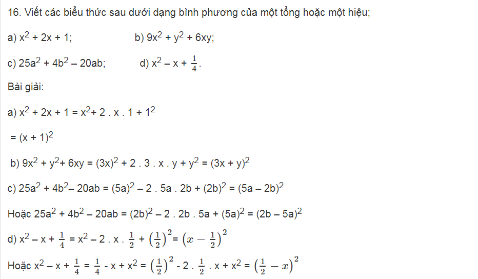 7 hang dang thuc lop 8