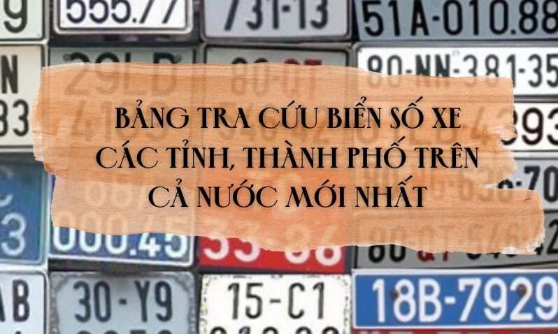 Biển số xe 64 tỉnh thành