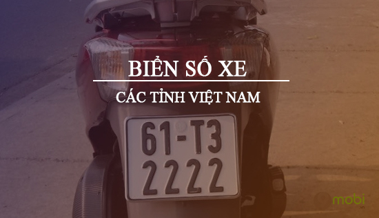 Biển số xe 64 tỉnh thành