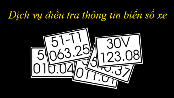 tra cứu biển số xe